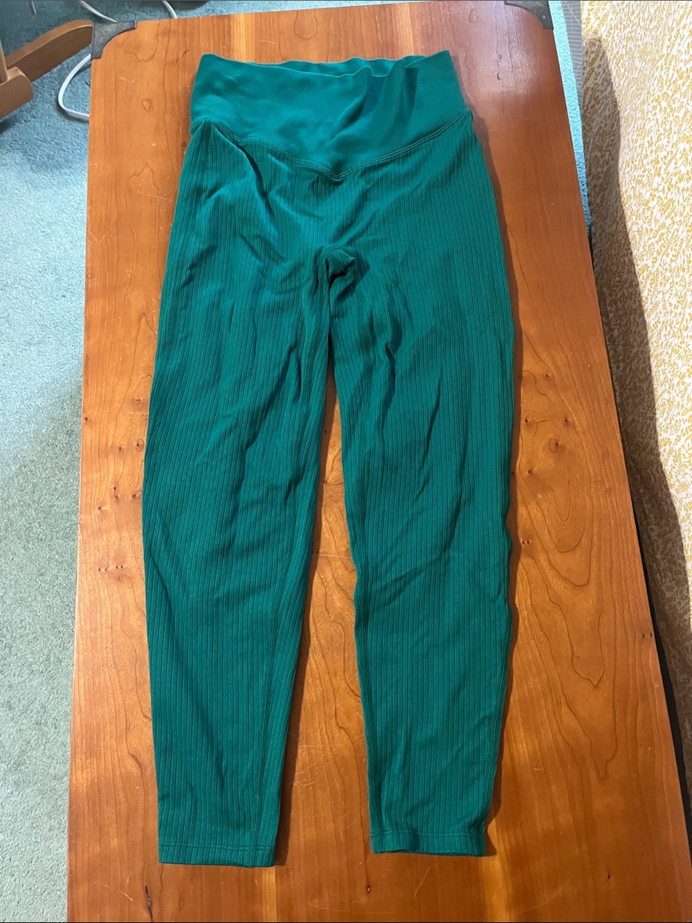 PINK Victoria's Secret Ribbed High-Waist Leggings - Teal